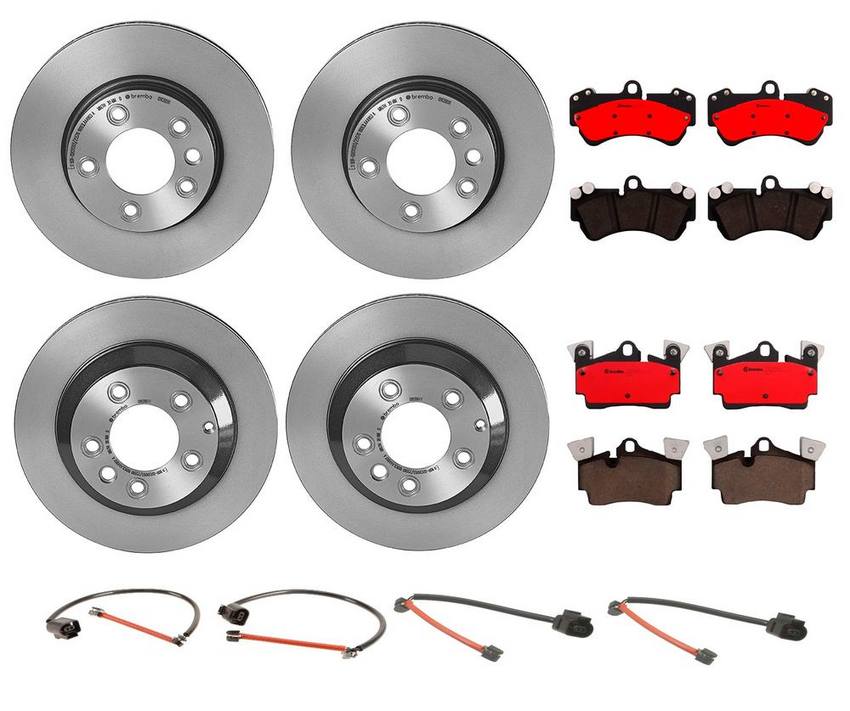 Brembo Brake Pads and Rotors Kit - Front and Rear (330mm/330mm) (Ceramic)